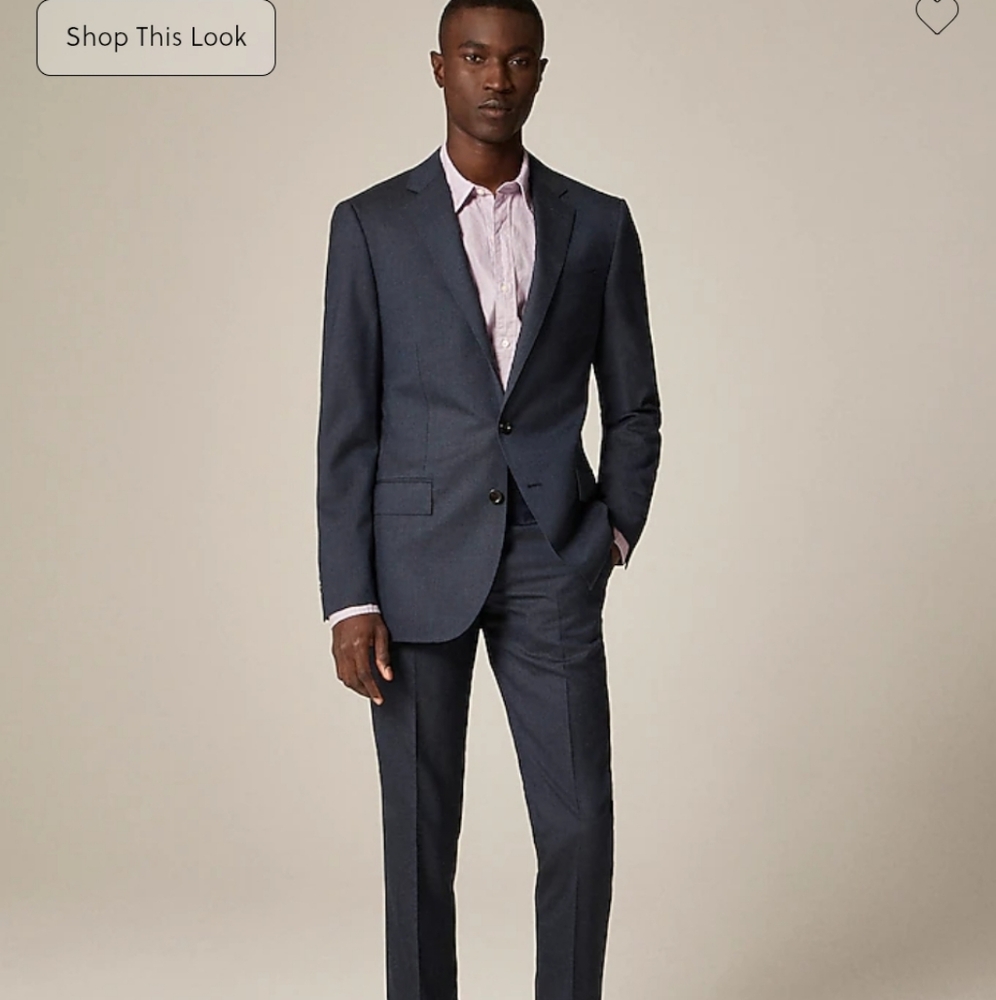 J Crew Ludlow Slim-fit suit jacket in Italian wool Size 40L New! Navy  #28130